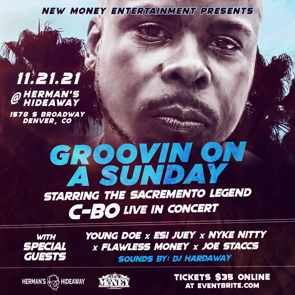 C-bo live in concert in Denver CO for the first time in almost 20 years  we finna turn this bitch up!!! Bringing some guests wit us too!!! Sunday November 21st at Herman's Hideaway  ⬆️⬆️⬆️😤😤😤🎤🎤🎤