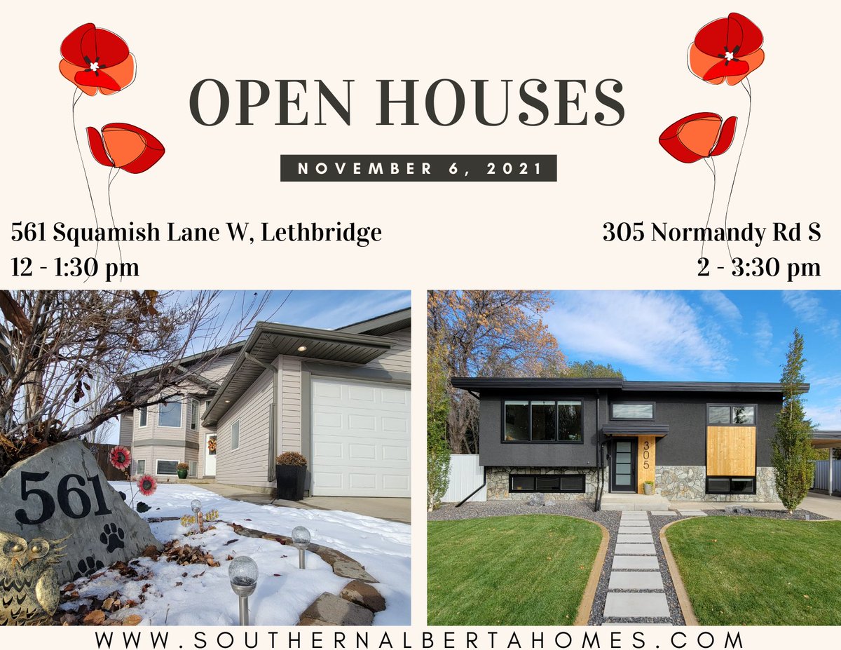 mkel80's tweet photo. Another weekend, another stacked OPEN HOUSE list!

Saturday, November 6
12 - 1:30 pm 561 Squamish Lane W
2 - 3:30 pm 305 Normandy Rd S

https://t.co/SkxNDxEOt5 https://t.co/Ip7AsPjIs8