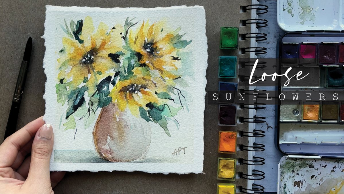 AlifyaLifestyle's tweet photo. Learn to paint this loose watercolor sunflower with me! 🌻
https://t.co/4zDshEu5P1

#watercolorpainting #Watercolor #watercolorlove #watercolorart https://t.co/C7r8XyzWkV