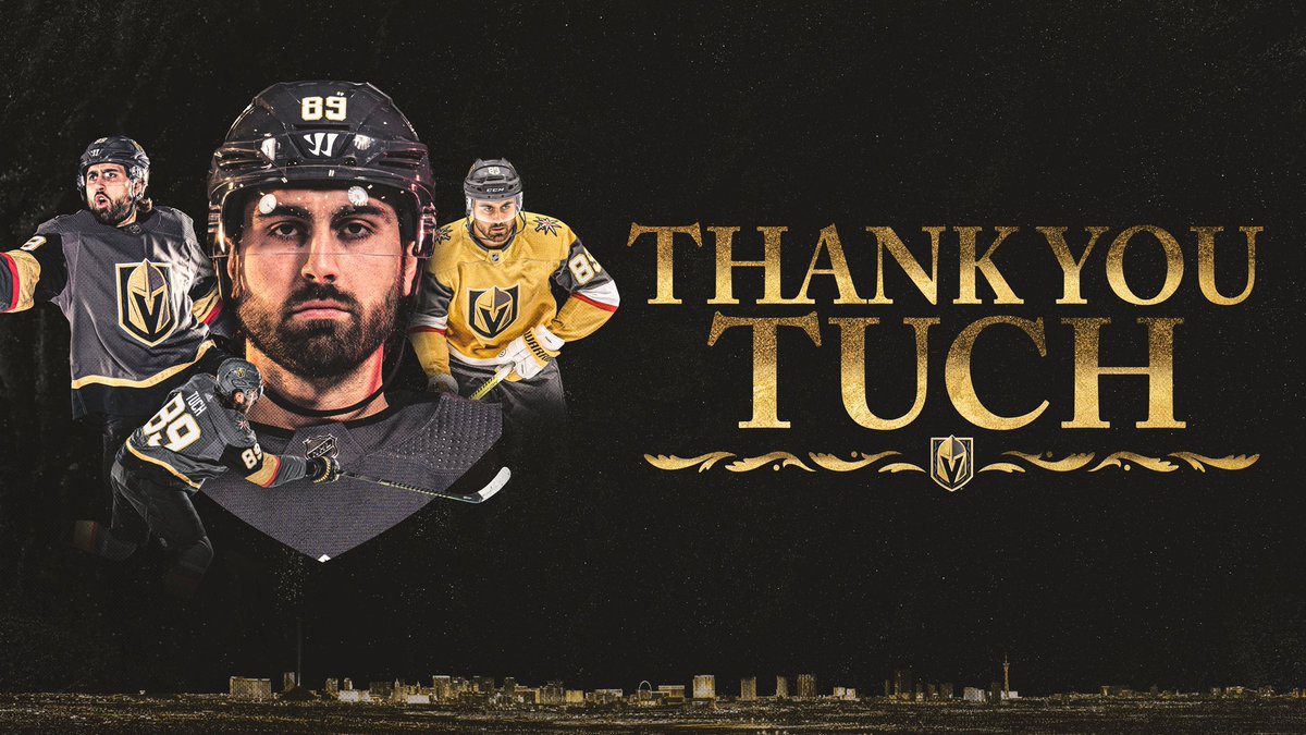 An original Misfit. A champion in the community. 

The Golden Knights thank <a href="/alextuch89/">Alex Tuch</a> for his contributions to the team &amp; city of Las Vegas and wish him and his family the best of luck in Buffalo. #VegasBorn