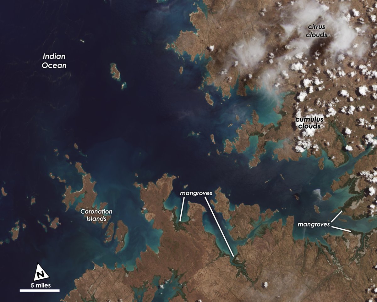 The remote coastal islands and inlets of the Kimberley region of Western Australia was #Landsat 9’s very first image.