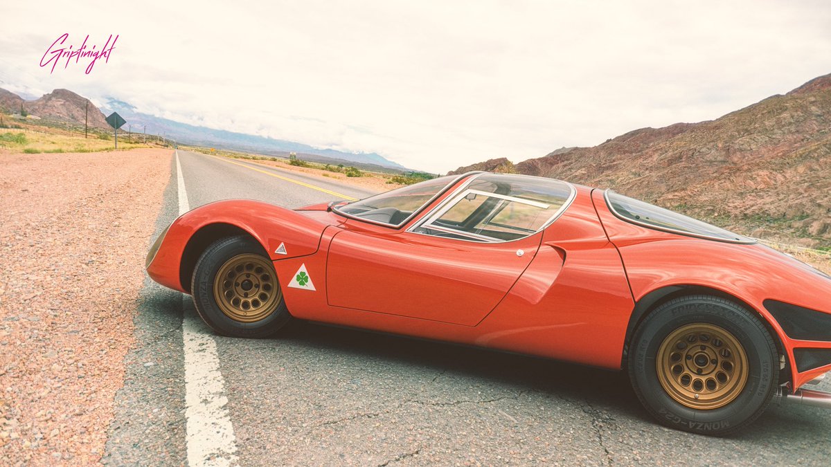 gripdesigns's tweet photo. Working on my materials and lighting in #cinema4D and #octanerender with this 67 Alfa Romeo Tipo. Shoutout to @wirewheels.club for the excellent model. Still working toward photorealistic renders. #3dart #3drender https://t.co/SunmeaJr67