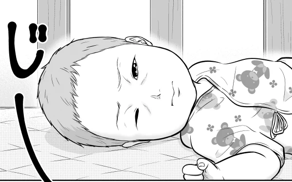 20話告知ツイートに100いいねありがとうございます!
生後2ヶ月になった鉄斗ですが、実は1ヶ月ごとに髪の毛が10%ずつ濃くなっています。
新生児期と比べると感情表現が豊かになってくる(と感じる)頃なので、色んな表情を描けるように頑張っていきたいですね。 