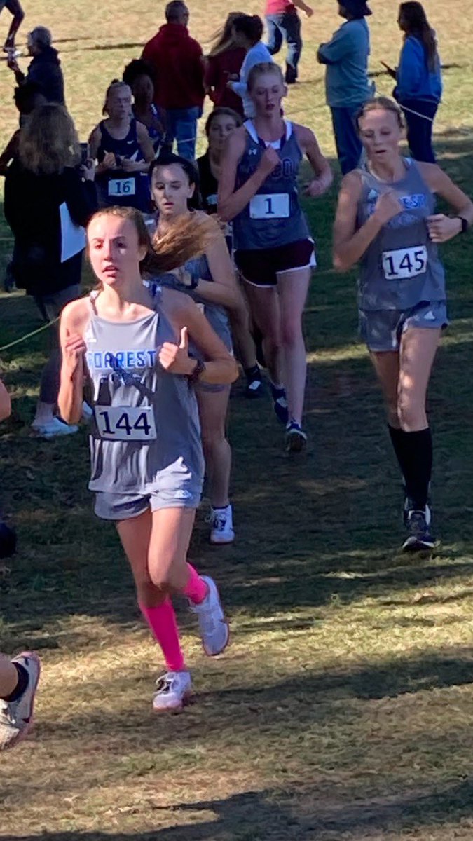 Forrest_Rockets's tweet photo. Congratulations  Forrest Girls CC team!! They competed in their State meet today and finished 18th overall as a team out of 30 total teams. Shout out to Jaeden Stalnecker for finishing in the top 30!! We are very proud of all of you!! 💙🚀👟 https://t.co/vexgMiHdSP