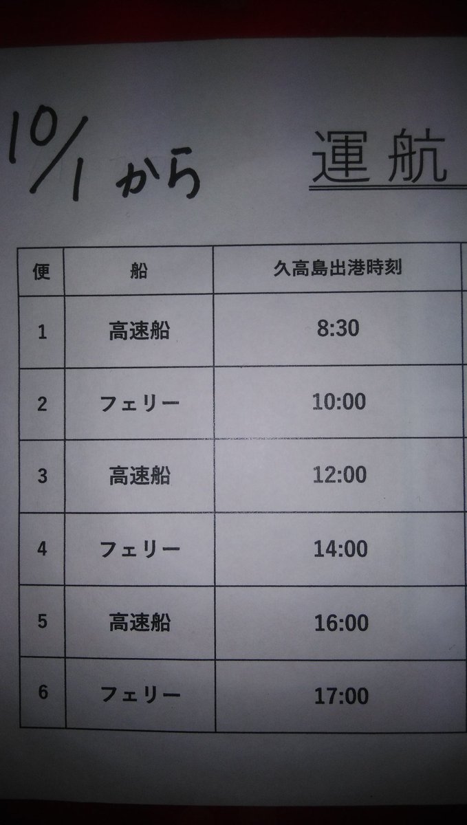6日、通常通りの運航です。安座真から始発は8時。久高島からの戻り最終は5時。詳しくは添付画像をご覧下さい。感染予防の為待合所や船内ではマスク着用の徹底や消毒、飛沫防止の為大声での会話は慎んで下さい。