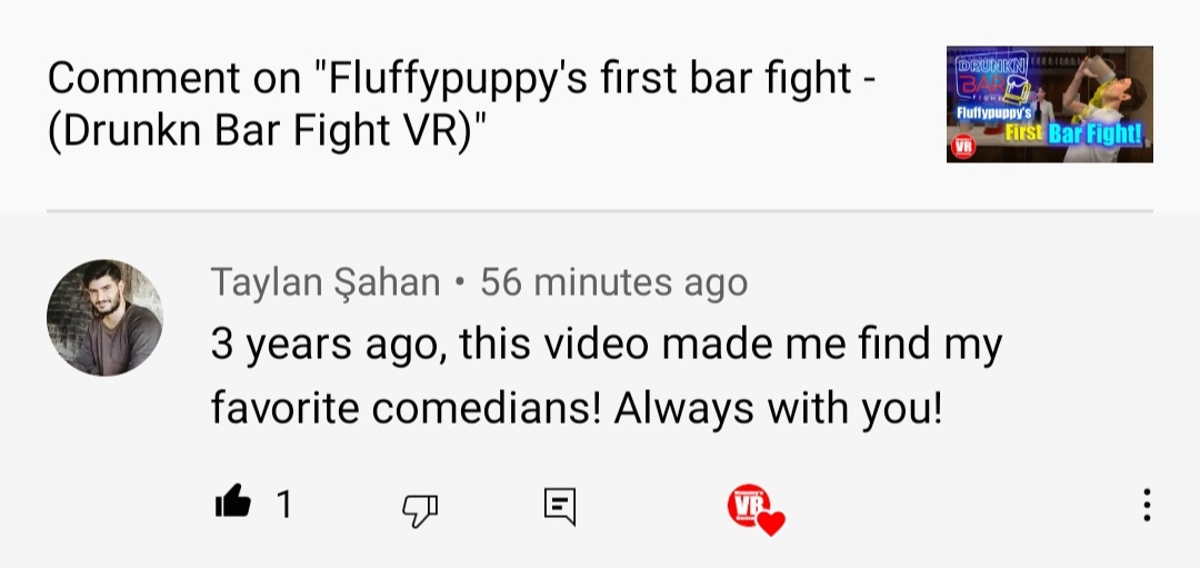 HummysVr's tweet photo. Why we do this #VR #YouTube thing https://t.co/Tyq28CeGj6