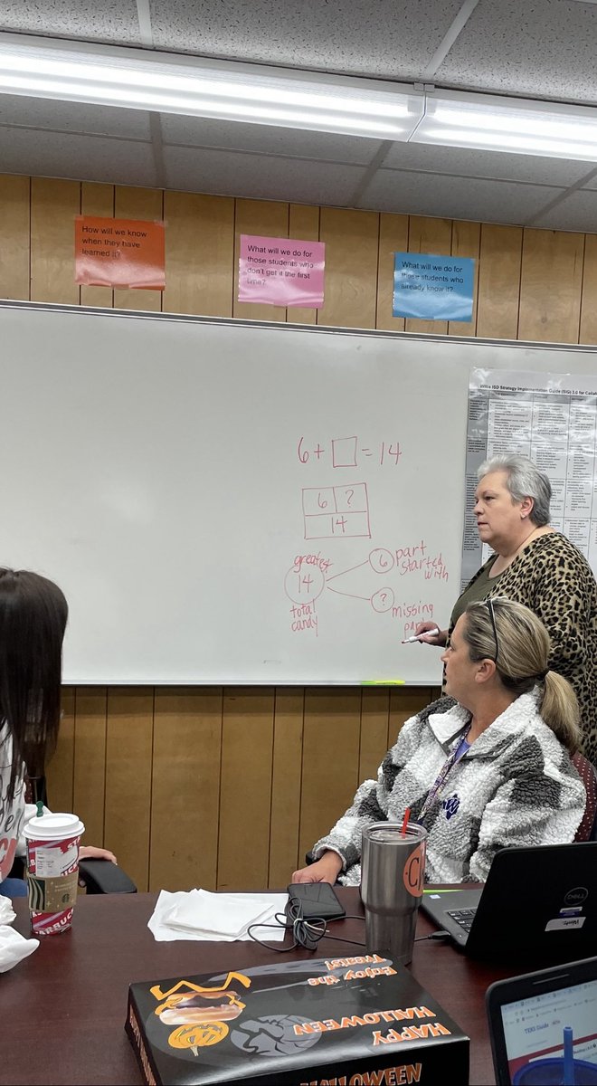 wheelerc21's tweet photo. Our fabulous math coach modeling strategies during our collaborative meeting this morning! https://t.co/bPynCSX6Vk