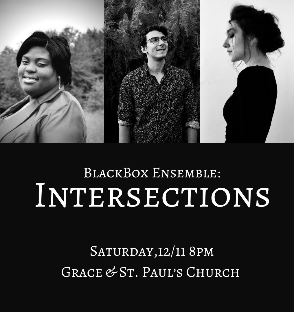 Tickets NOW ON SALE for our next concert, “Intersections”, featuring works by Brittany J. Green as well as world premieres by Paul Novak and our very own Annie Nikunen! In-person and livestream tickets available! Get yours today: eventbrite.com/e/blackbox-ens…