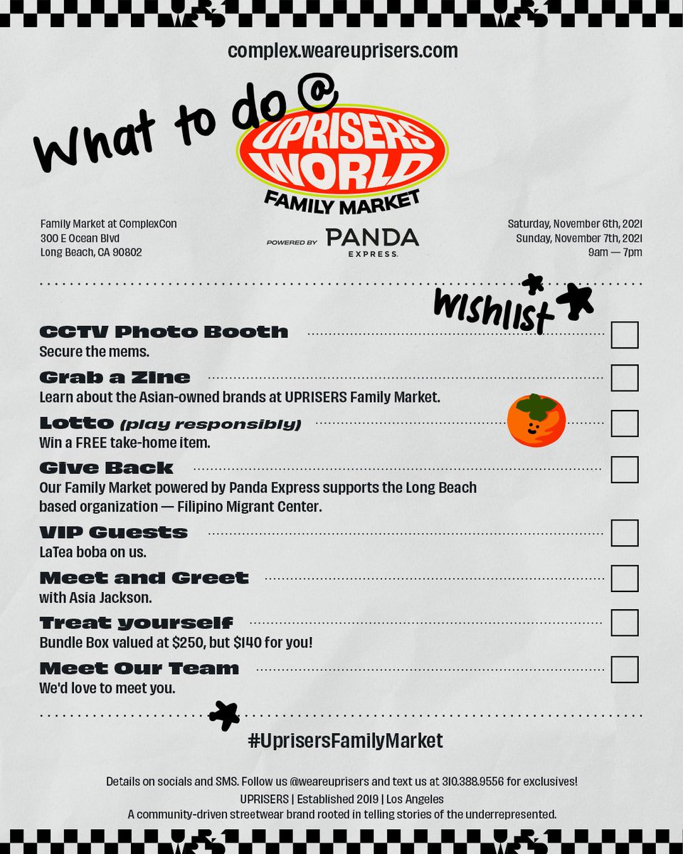 weareuprisers's tweet photo. What to do in line at UPRISERS Family Market 🧾

#complex #complexcon #complexcon2021 #complexsneakers #weareuprisers #hypebeast #hypebae #pandabeyondoc https://t.co/SKGDmt6cUB