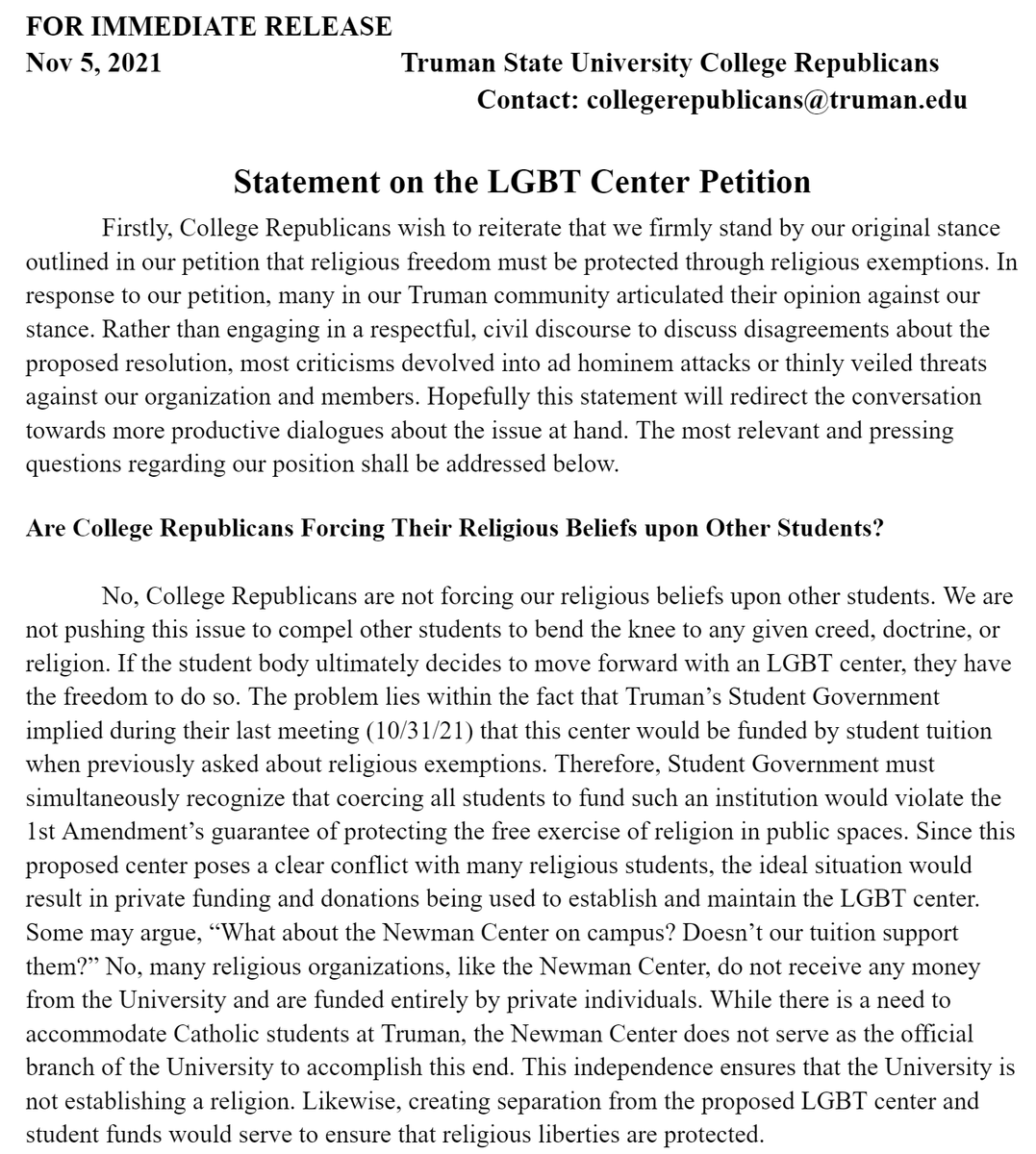 tsugop's tweet photo. Follow-Up Statement on the LGBT Center: https://t.co/qkxEqoeLfl https://t.co/iqll5Hcqep