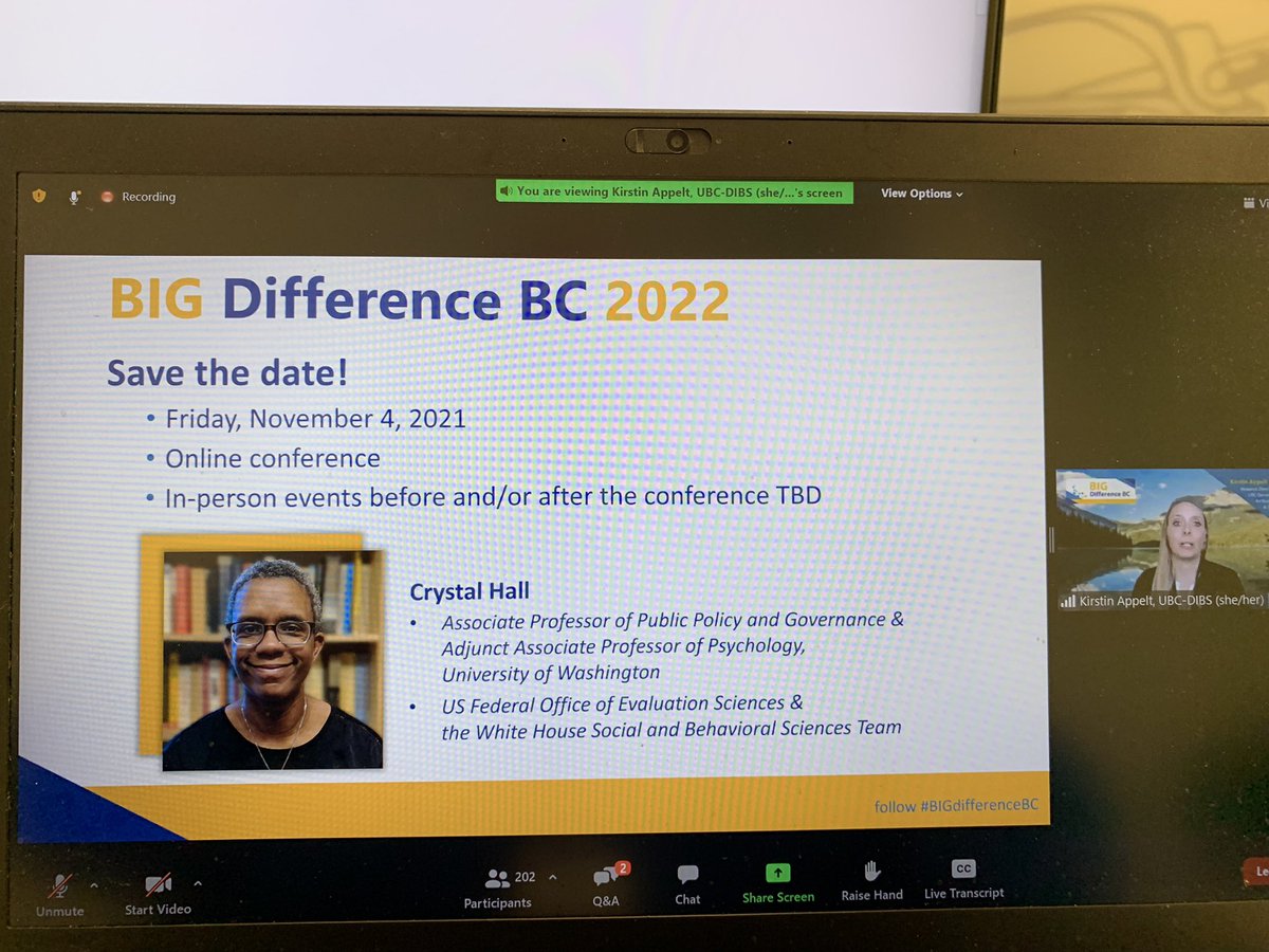 IAmCarlJensen's tweet photo. Wow! What a day at #BIGDifferenceBC! Kudos to Kirstin Appelt &amp; the planning committee, volunteers, @mhallsworth, presenters &amp; ALL OF YOU, the 1,200+ registrants from 52 countries for helping make this the #BestDayEver! See you in 2022 on Nov 4! #behavioralinsights #besci #BCBIG https://t.co/5aBFbBAEfk