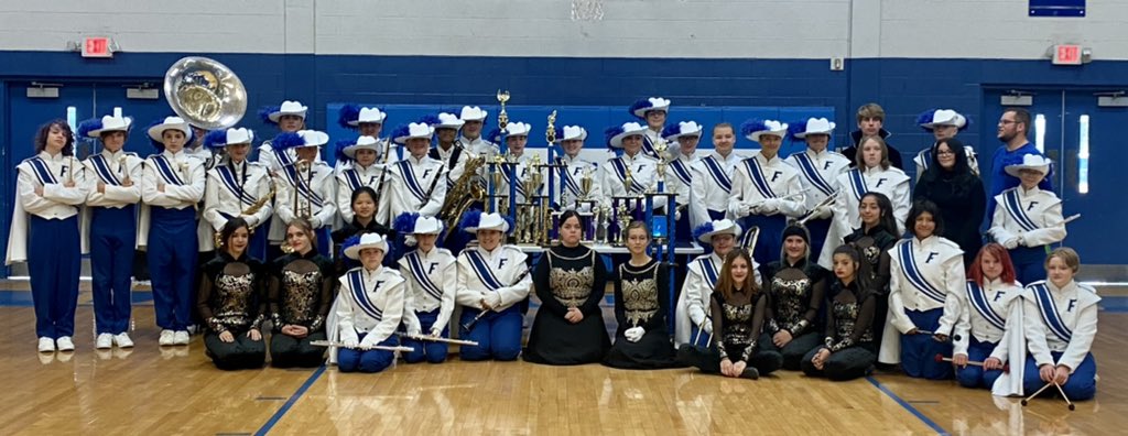 Forrest_Rockets's tweet photo. The Forrest Rocket Band of Blue presented this year’s program to the entire school today. They rocked it!! They also presented their trophies to school as well. Our RBOB competes in their State Competition tomorrow…GOOD LUCK RBOB!! 💙🚀🎺🥁 https://t.co/2mdj9KPZMo