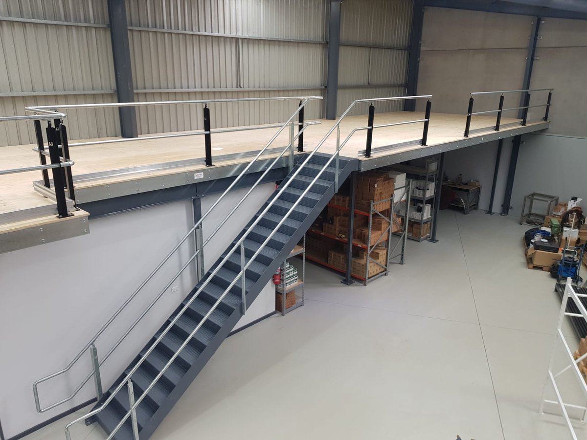 Structural mezzanine for a warehouse in Central Coast

#warehousing #mezzaninefloor #staircase #steel #australianmade