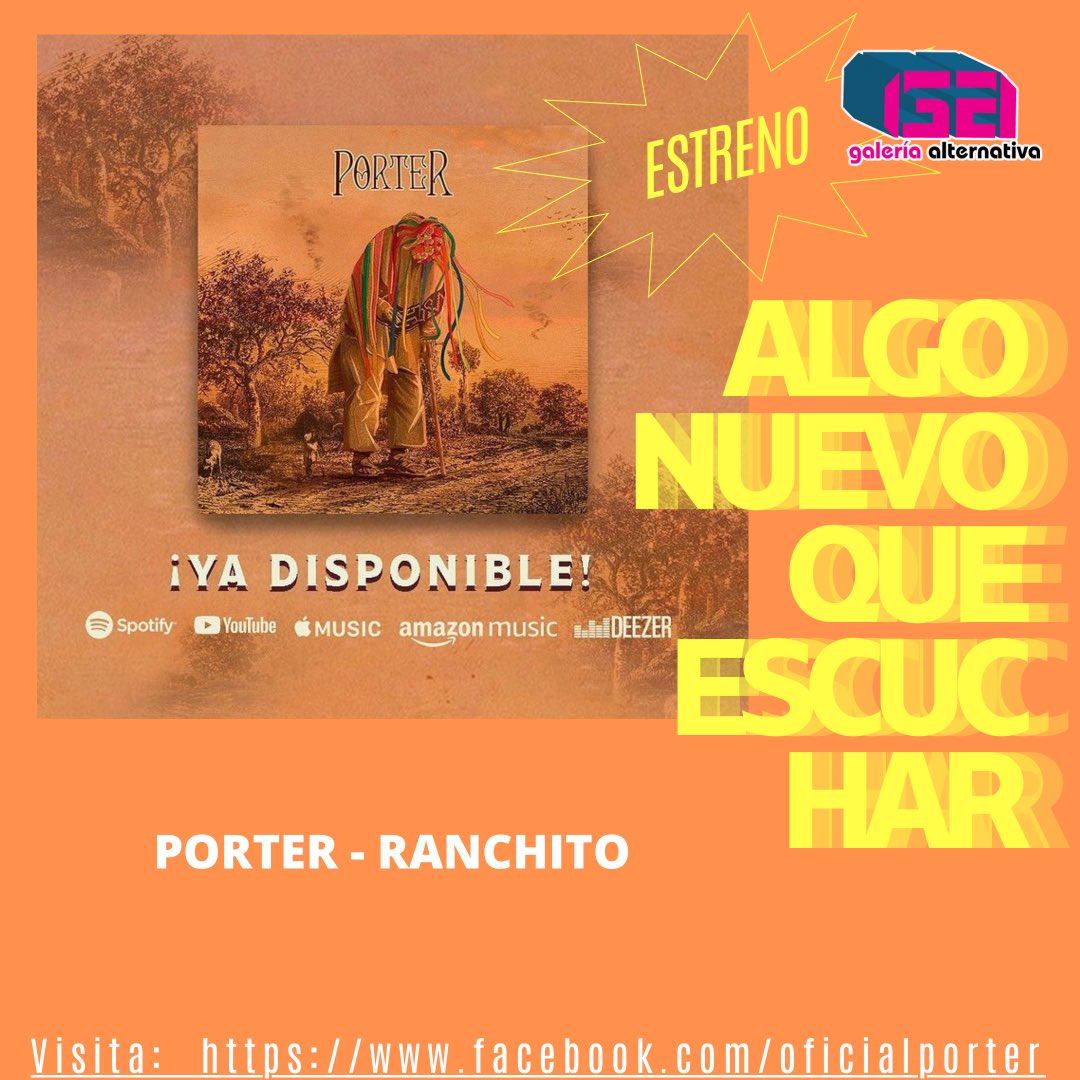 #Estrenos

“RANCHITO” es lo nuevo que nos presenta <a href="/PorterOficial/">Porter</a> ya disponible en plataformas digitales 

Puedes ver el video en el siguiente enlace:

cutt.ly/aR5Av3A