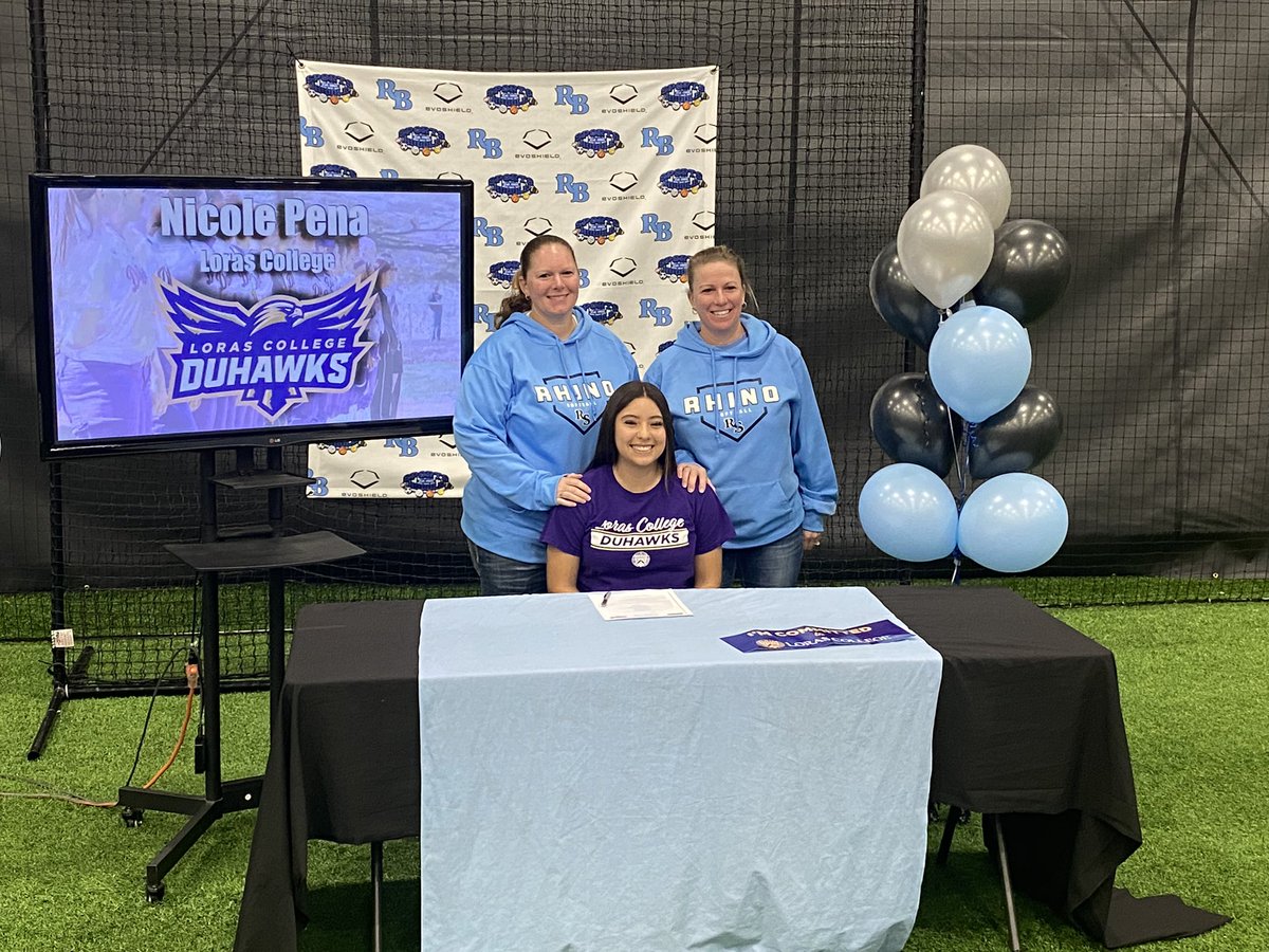 I’m officially a duhawk, I’m so excited to announce that I will be furthering my academic and athletic career at Loras College. Thank you so much to my coaches, teammates, and especially my parents for all the love and support over the years! 💛💜💛💜  <a href="/LorasSoftball/">Loras College SB</a>