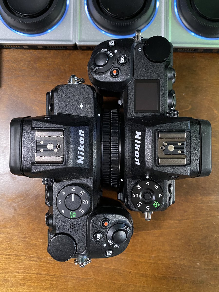 TLDAcademy's tweet photo. Can you tell which camera is the Z5 and which is the Z6II?? @NikonUSA literally got the most comfortable/ergonomic cameras in the industry 😍 #nikonz6II #nikonz5 https://t.co/kgtBSAOXdi