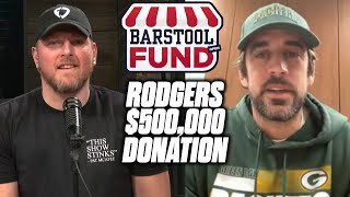 ShooterMcGavin's tweet photo. Just a friendly reminder that selfish bad guy Aaron Rodgers has donated/raised close to $2 million dollars for small businesses over the past year. *single pistol* https://t.co/09T4j7lNsm