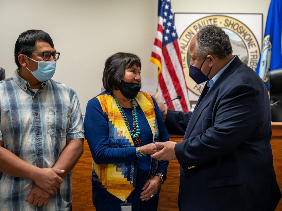 Secretary of the Navy John C. Phelan (@secnav) on Twitter photo It is a deep honor to be the 1st #SECNAV to meet with tribal leaders of the Walker River Paiute & Fallon Paiute-Shoshone Tribes. We discussed their concerns regarding the expansion of <a href="/fallon_nas/">NAS Fallon</a> Range Training Complex Modernization. I look forward to continuing the collaboration It is a deep honor to be the 1st #SECNAV to meet with tribal leaders of the Walker River Paiute & Fallon Paiute-Shoshone Tribes. We discussed their concerns regarding the expansion of <a href="/fallon_nas/">NAS Fallon</a> Range Training Complex Modernization. I look forward to continuing the collaboration