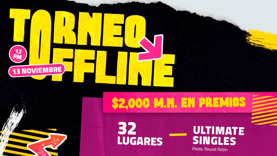 sfactorgaming's tweet image. ↘️ U N D E R  T H E  L I N E 

🚇Cholulean Station: Chapter 2

Dive into Cholula City for our Offline tournament in Puebla.

📅Saturday, November the 13th after 12 PM (CST)
📺twitch.tv/smashfactorgam…

Register here:smash.gg/tournament/unt…