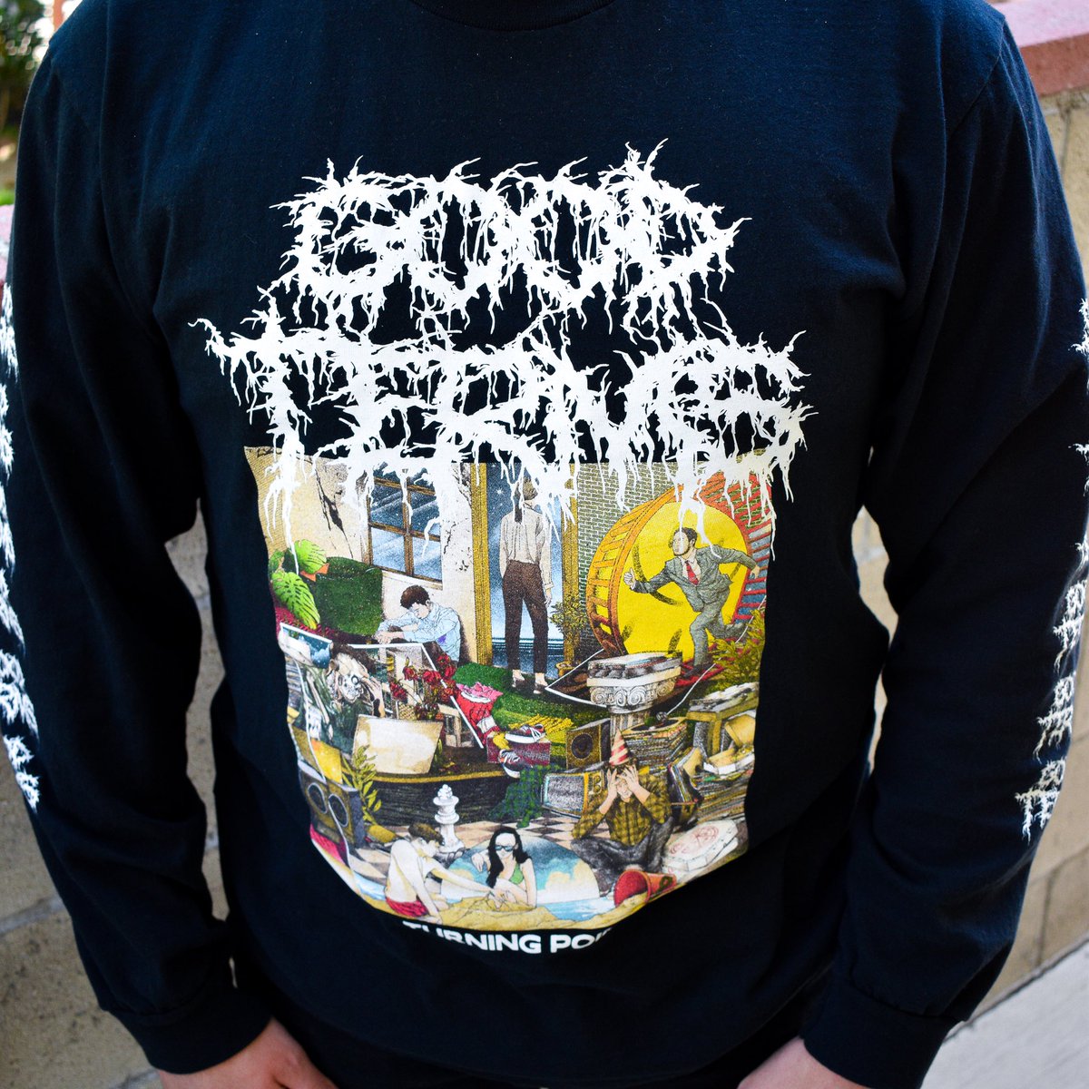 goodtermsband's tweet photo. Need some cozy new threads for the winter? Want to terrify your family this Thanksgiving? You’re in luck cause we’ve still got some metal long sleeves in stock on our webstore! Grab yourself one: https://t.co/sDpqf3uG2K https://t.co/uKhnmT1hzb