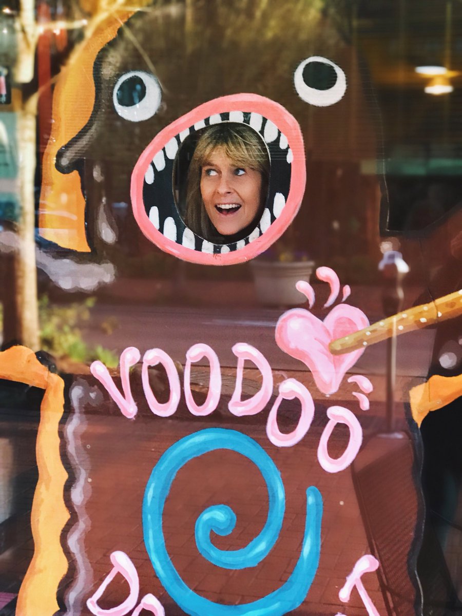 TerriIrwin's tweet photo. I miss my home town, Eugene Oregon. I miss my family, friends, and the beautiful wildlife. Today I’m thinking of somewhere super special: @VoodooDoughnut!
#NationalDonutDay https://t.co/LYjhCr8KKa