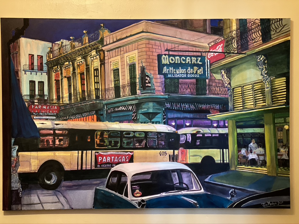 Honored to be a part of @angadartshotel YELLOW/CURIOSITY exhibition in St. Louis!

Havana Intersection 1957, Gaslight Square and O’Connell’s Pub in Gaslight Square chosen to be displayed with 41 other artists’ works.

Reception 11/17 5p-9p! See you there!