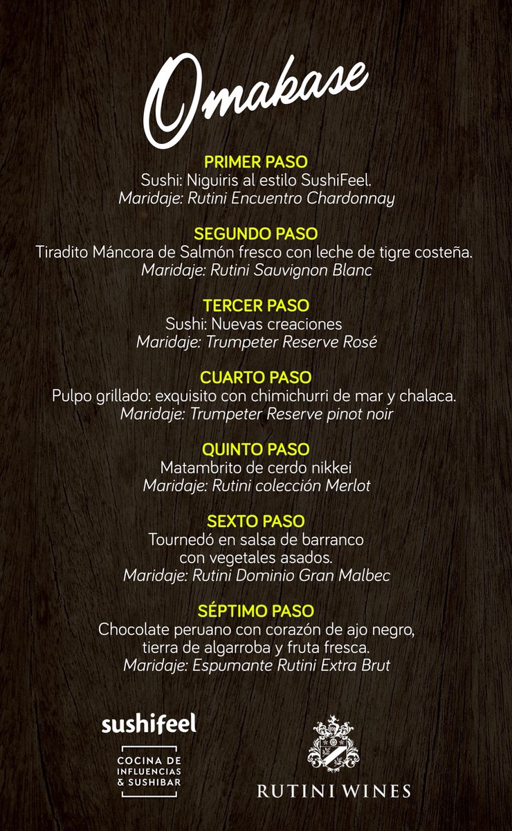 Sushifeel's tweet photo. #Omakase junto a @RutiniWines 🍷
¡Agregamos una tercera fecha!
✔️Martes 9 de noviembre 21hs
📍Yerba Buena
▪️Valor $5500 por persona. Incluye todos los pasos, vinos y bebidas sin alcohol. 
Reserva tu mesa por MP. https://t.co/FCC1uS4hq2