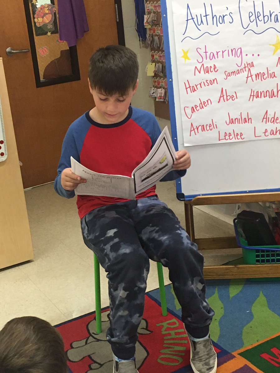 Celebrating our informational writing today.  Topics ranged from the Mariana Trench to All About My Dad.  <a href="/CarmelESColts/">CarmelElementary</a> #carmel #we are authors
