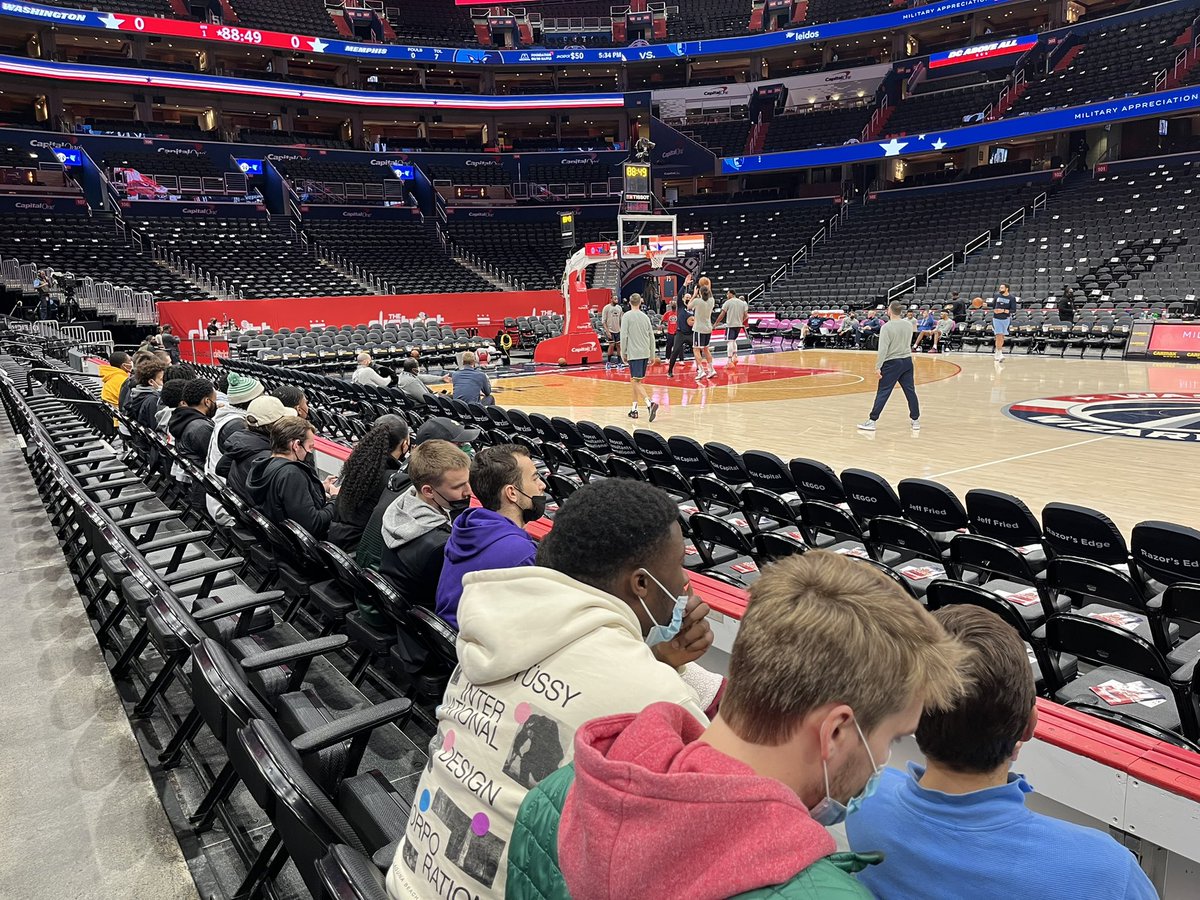 Arrived at Capital One Arena more than an hour early to see our guy <a href="/santialdama/">Santi Aldama</a> warm up! 

Wishing him the best of luck tonight against the <a href="/WashWizards/">Washington Wizards</a>, as well as the rest of his rookie season!

#LoyolaGREAT #EmbraceTheJourney