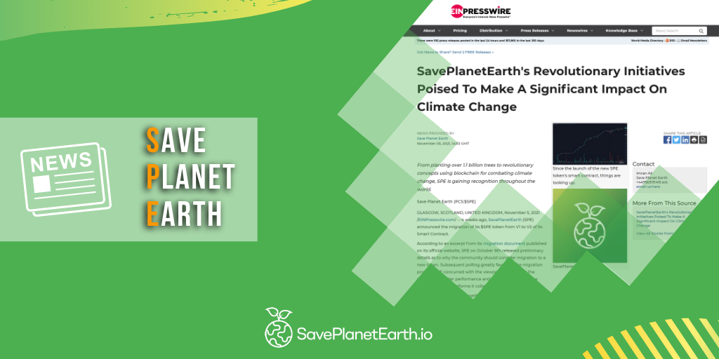SPE_ETH's tweet photo. 🗞️ Read All About $SPE 🗞️

"From planting over 1.1 billion trees to revolutionary concepts using blockchain for combating climate change, SPE is gaining recognition throughout the world."

#CryptocurrencyNews #ActNow #ClimateAction #BSC

Full article ⬇️

https://t.co/sLq5INda5x https://t.co/VRXShHN20w