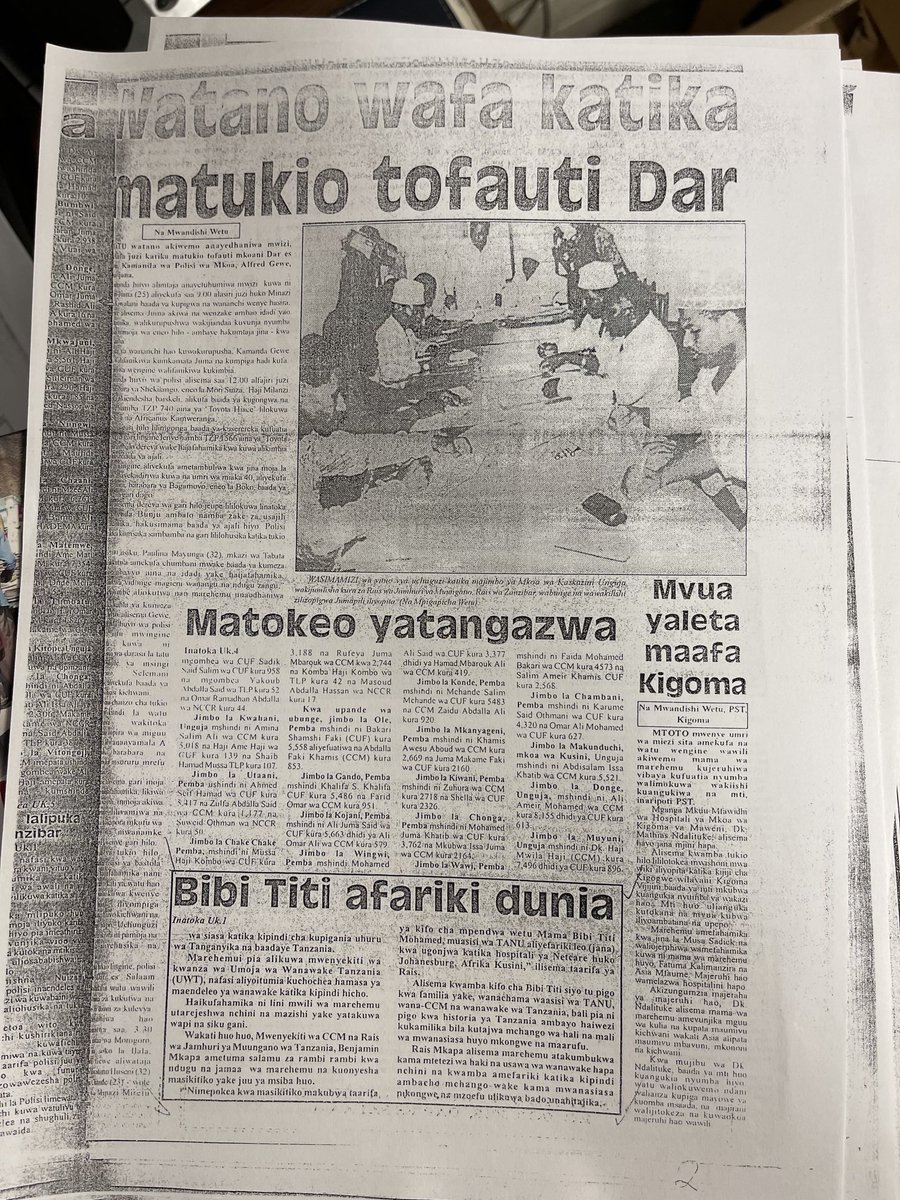 #LeoKatikaHistoria: Kifo cha #BibiTiti Mohamed