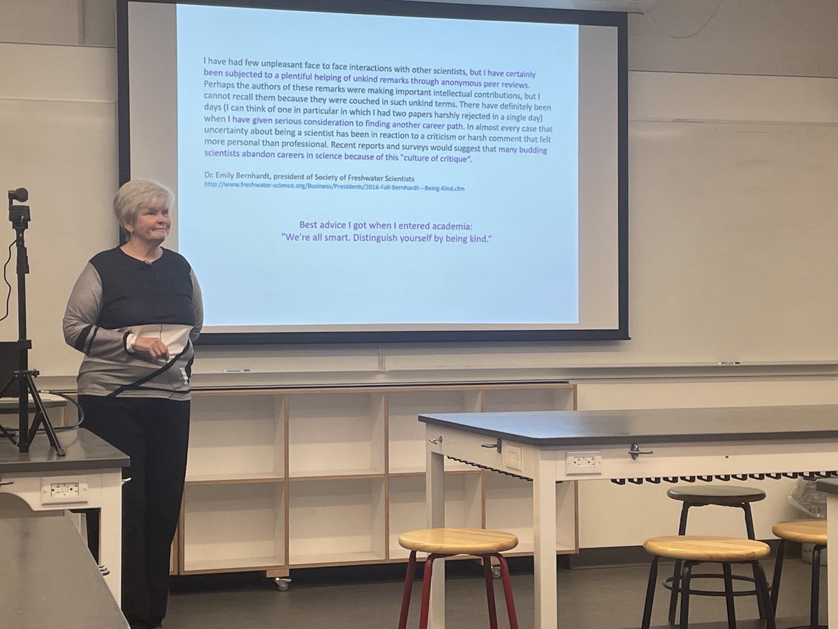 jtcornelis's tweet photo. By ⁦@cindyprescott6⁩ ⁦@ubcforestry⁩ « Best advice I got when I entered academia: we’re all smart. Distinguish yourself by being kind » 🤟😊 https://t.co/LeGJPW1F1L