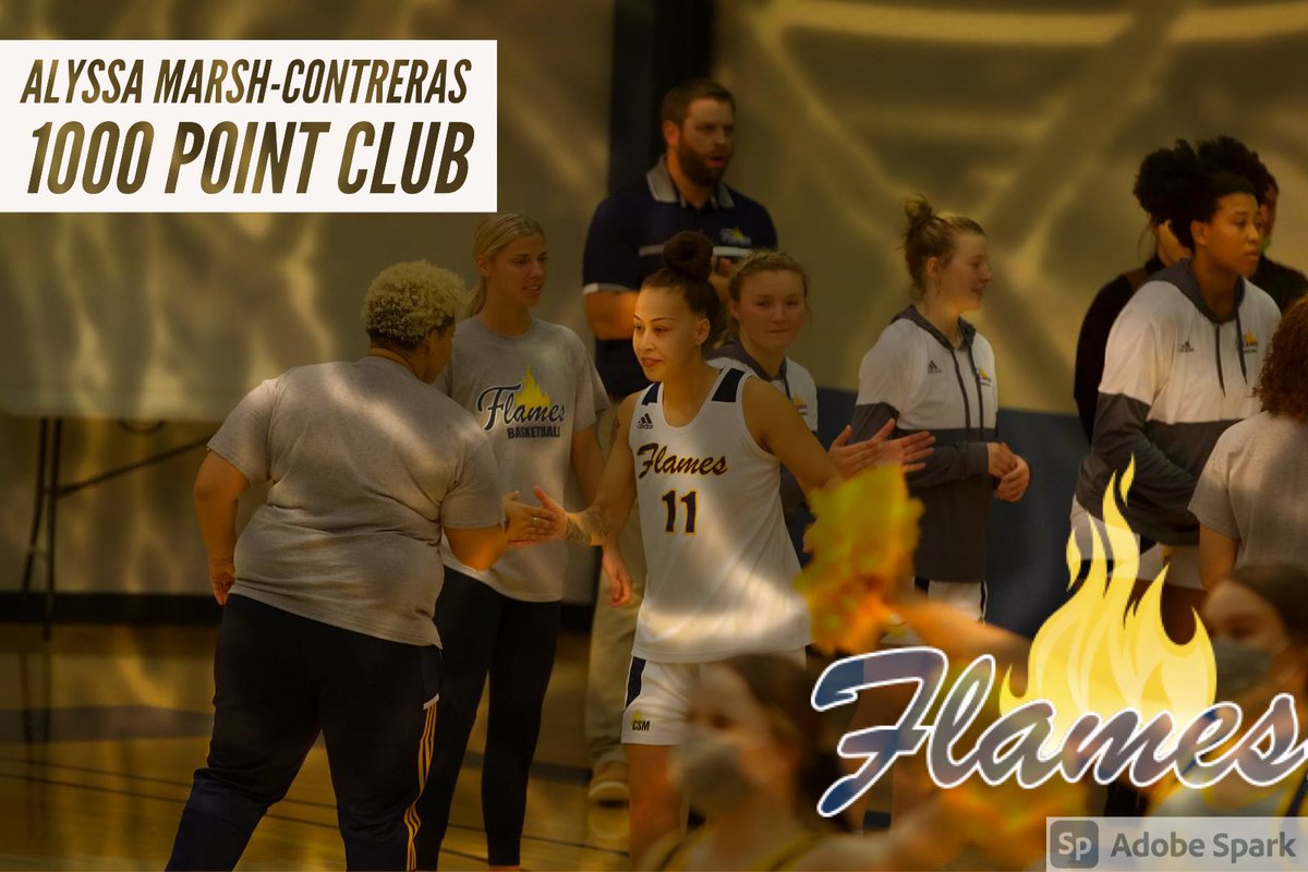 Please help us congratulate our very own <a href="/amcontreras000/">MC</a> on reaching her 1000th point today! #committednotinterested #goflames
