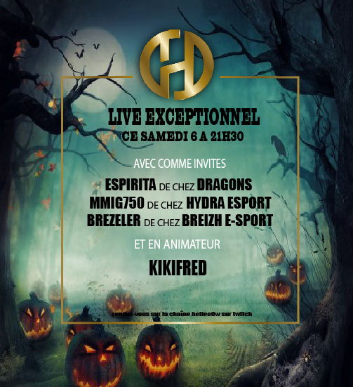 HelleoOw's tweet photo. 📺WEBTV HELLEO📺
📢 Live spécial🔴 sur Deceit 🐰 et sur Dead by Daylight 💀avec @OW_Kikifred 🎙️ et des guests !!!💎
➤ Dragons
➤ @Hydra_eSport_
➤ @BreizhEsport
➤ Rendez-vous ce soir à 21h30 !
➡️https://t.co/fxXrPHrr01
#twitchstreaming #Helleo #GiveMeFire 🔥 https://t.co/iVguGfJBEI