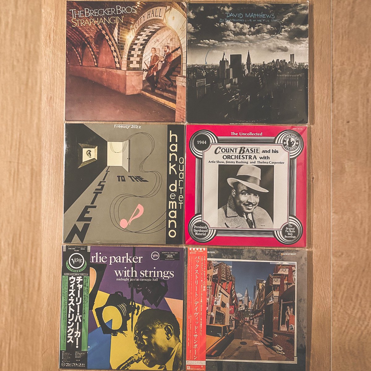 andthenote's tweet photo. 昨日はJAZZのレコードを衝動買い。
聴くのが楽しみ。何から聴こうかな。

DAVID MATTHEWS
The BRECKER BROTHERS
COUNT BASIE
hank de mano
David Sanborn
Charlie parker

#DAVIDMATTHEWS #TheBRECKERBROTHERS #COUNTBASIE #hankdemano #DavidSanborn #Charlieparker https://t.co/dsIEu1fN6i