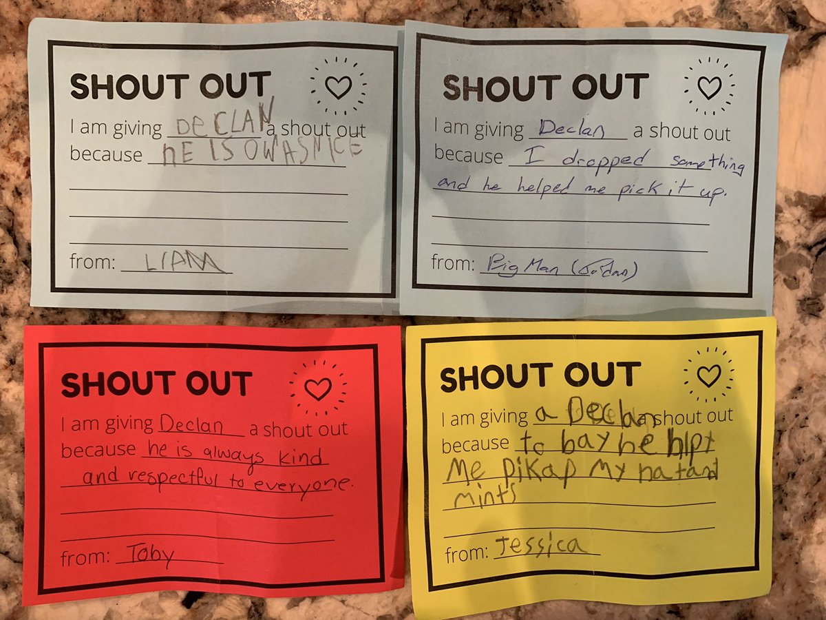 TylerJHands's tweet photo. Shout outs work with all ages for recognition. It’s important. https://t.co/GkPt07jgVt