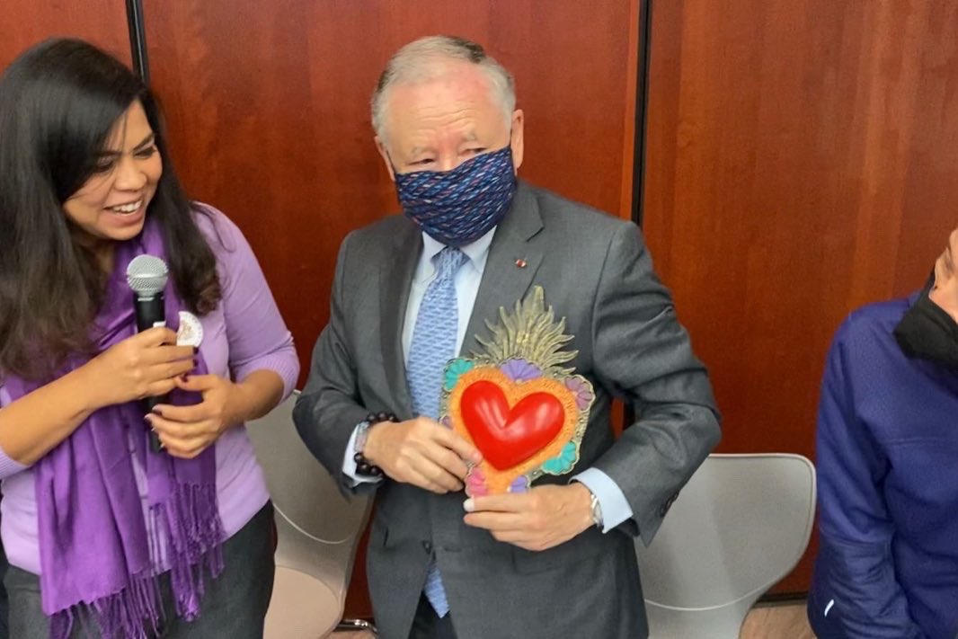 Hoy nos reunimos con <a href="/JeanTodt/">Jean Todt</a>, presidente de la <a href="/FIAFdn/">FIA Foundation</a> y Enviado Especial de la ONU para la #SeguridadVial.

Junto a nuestras compañeras y compañeros de la <a href="/CoalicionMS/">Coalición Movilidad Segura</a> platicamos sobre la importancia de aprobar la #LeyMovilidadSegura.