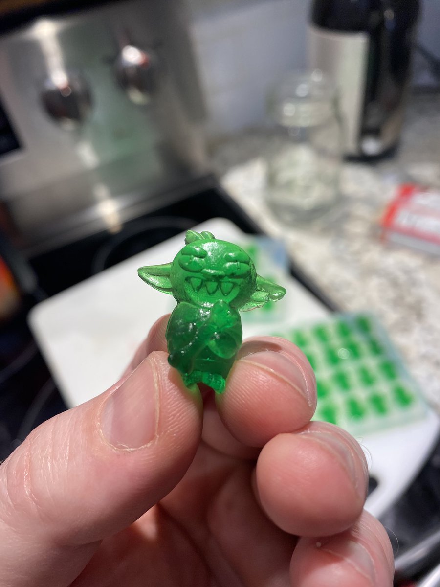 battlebarddice's tweet photo. Gummy Goblins!

Would you buy D&amp;D inspired candies if o opened another #etsy shop? 

Let me know!
#candy #DnD #dndart #dnd5e #dndmeme #handmade #handmadecandy #Goblin https://t.co/pWEqGVtjcQ