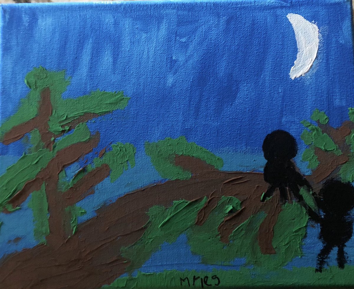 CrestCoyotes's tweet photo. “I will change the world by helping others!’ —Myles age 6. #reflectionsart #artistic @CrestCoyotes @CajonValleyUSD @CajonValleyUSD https://t.co/ZkAzVAWDos