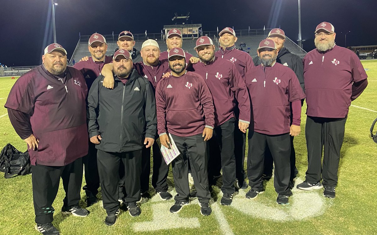 Proud of this group of Men, and Proud to be  on this Staff!! #RespectThePA🏈 #DistrictChamps