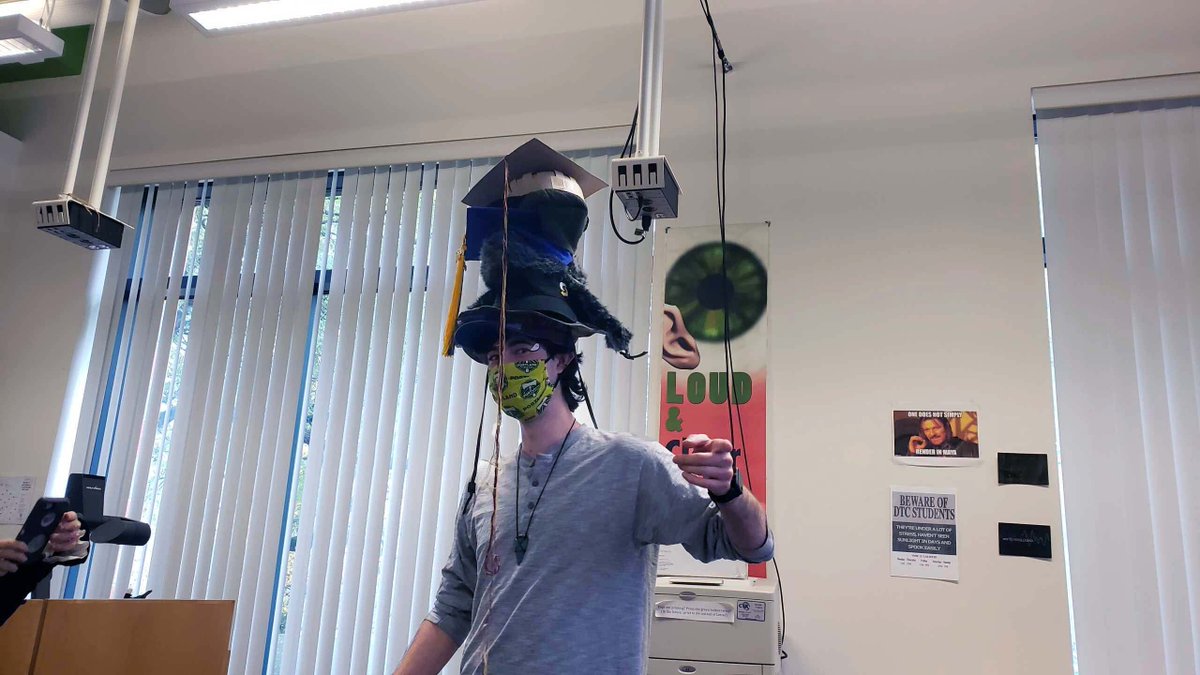 AmnesiaRestored's tweet photo. Andrew Thompson is the CMDC Senior Seminar Project Manager, meaning he wears a lot of hats. As you can see, he takes his job very seriously.
#projectmanagement #projectmanager https://t.co/Uud3y2WxLO