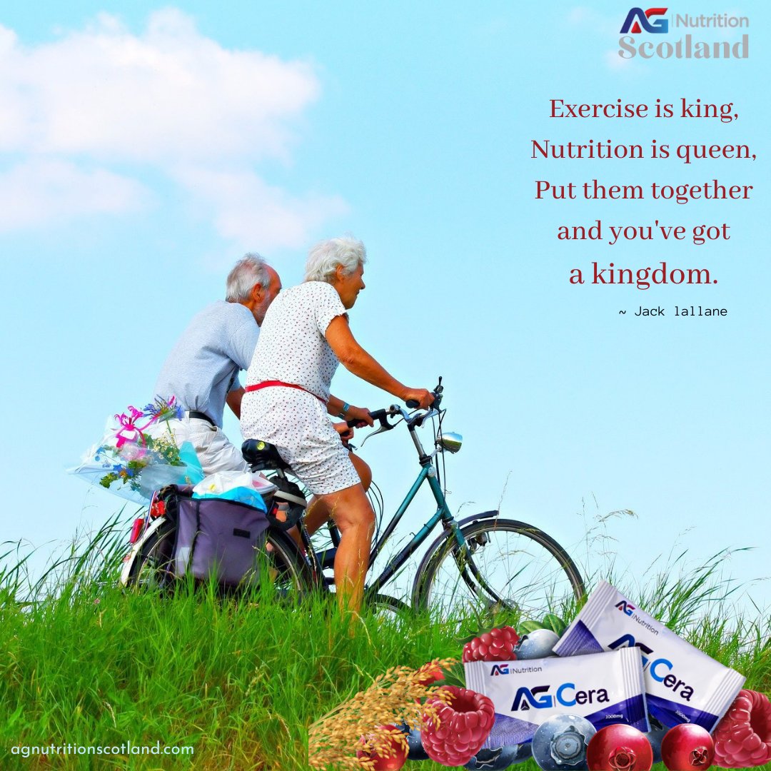 ag_nutrition's tweet photo. Exercise is king, nutrition is queen.
Put them together and you've got a kingdom. ~ Lallane
#agnutritionscotland, #agnutrition, #agcera, #nutrition, #healthyaging, #arthritisrelief https://t.co/fYLXzPswzo