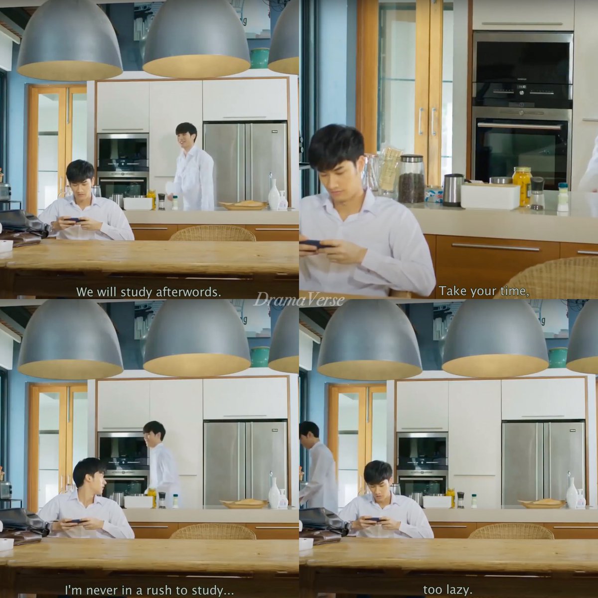 I’m never in a rush to study..😂
Same P’Tay same…😂 <a href="/Tawan_V/">เทย์ทาวาฬ</a> 

#TayNew
#Tawan_V 
#KissMeAgain