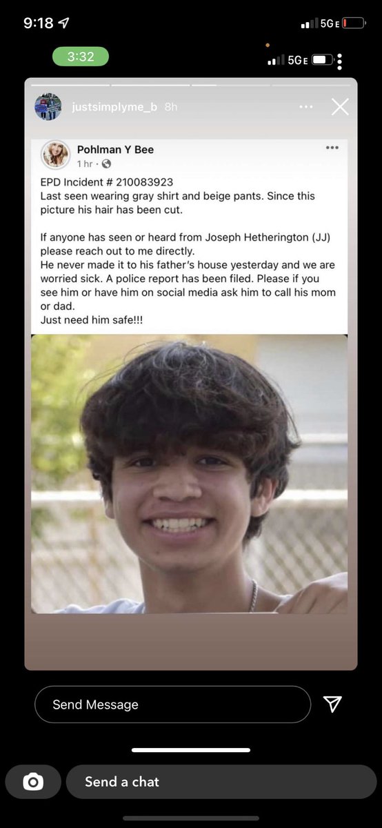 🚨PLEASE RETWEET!!! 🚨

my friends cousin in Escondido CA is missing. please reach out if you’ve seen him or know anything!