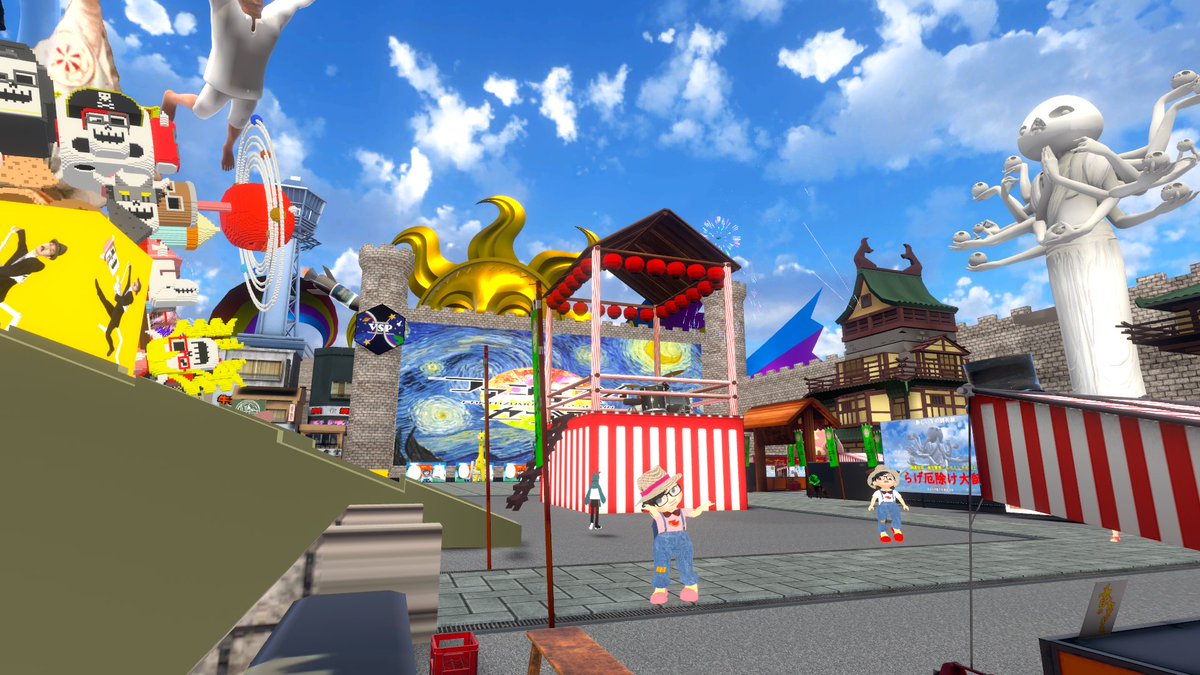 SherryJ25's tweet image. ヤッホー!!😁 みな!! ファンタズムVRの世界にはもう行かれましたか?
🤭私の音声データもVRワールドにあることを知っていましたか？ どこにあるかわかりますか？ℹ️[ヒントは写真の中にあります。]
@sobatang1 
#VRChat　#ファンタズムセブン 
#TSKitchen の #タナベ夫婦　#蕎麦プロ
#スイカちゃんの日記