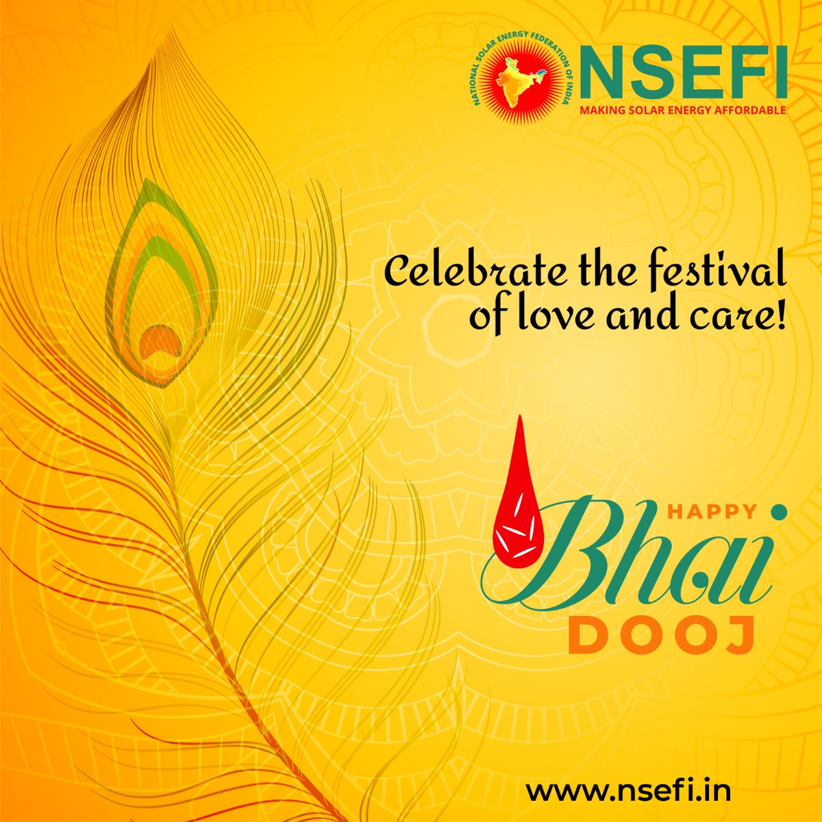NSEFI_official's tweet photo. May the bond of love & care keep shining bright.
Happy Bhaidooj!
#happybhaidooj #bhaidooj2021 #diwaligreetings #diwaliwishes #solarenergy #rewableenergy https://t.co/PKjPVlofCr