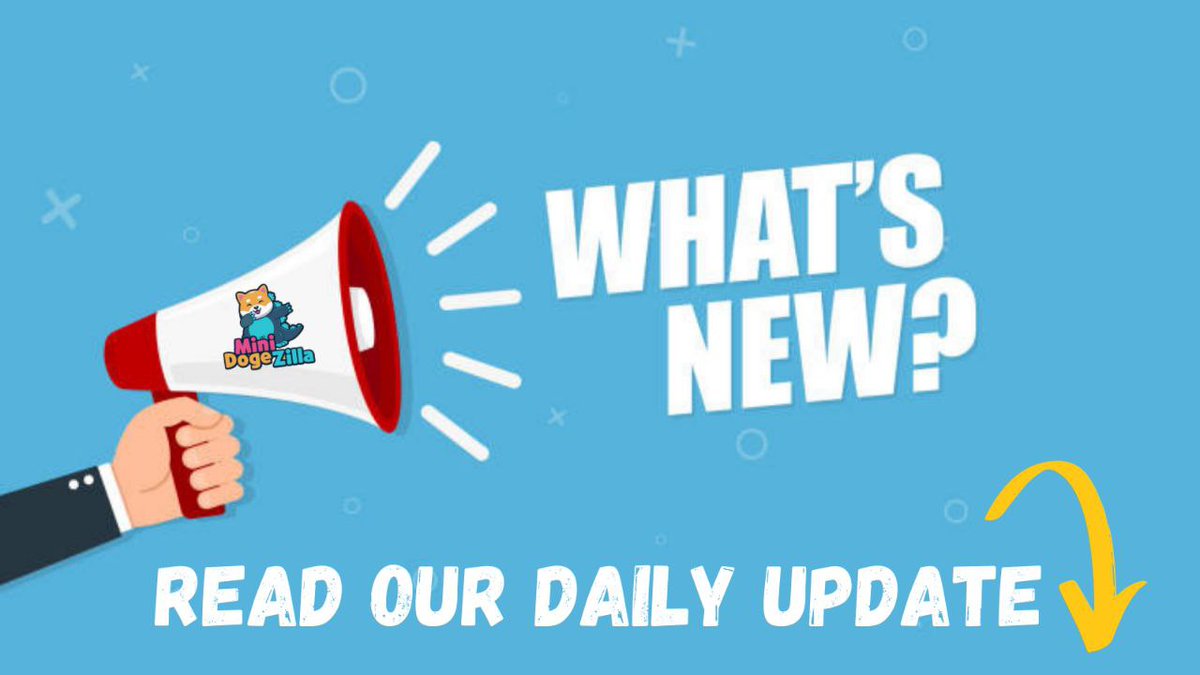MiniDogeZilla's tweet photo. 📢 LATEST NEWS OF TODAY 

We had an amazing start today with a lovely green chart! ✅ 

- Today we announced our 3 meme contest winners 🏆😍 

- A surprise giveaway for the most active members 🤫❤ 

- Ofcourse we did some token burns 🔥😏 and buybacks 💰😉

Stay tuned for more!! https://t.co/3bzGWfMCVm