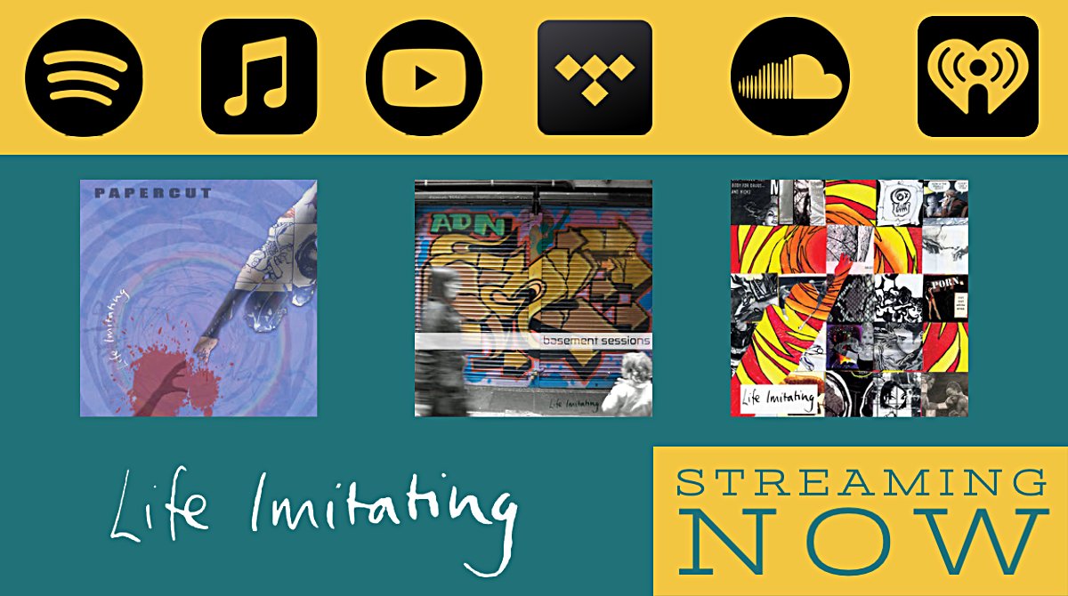lifeimitating's tweet photo. Life Imitating
Streaming Now 👉https://t.co/155kNJZ5PK 
#lifeimitating #lifeimitatingmusic #lifeimitatingband https://t.co/vhDGEWRniW