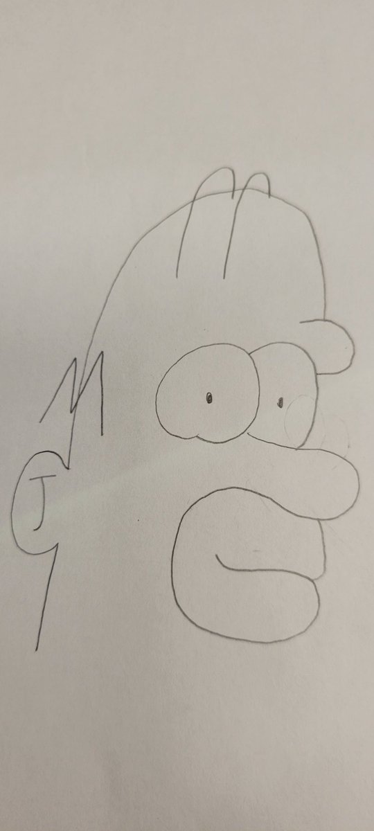 MrsJenkinsMath's tweet image. One of the best parts of grading papers this year is that I have a student who loves to draw Homer from @TheSimpsons ...and sometimes I draw back 🤣 (student got a 27 out of 28 on that quiz!)