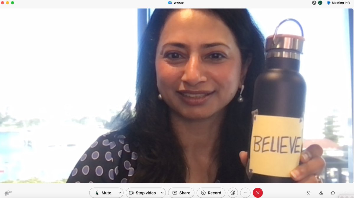 VarshaKanwar's tweet photo. Yes 🙌🏽! Especially excited for #CiscoCX presence at #CiscoPS21, after this morning #PXCloud SLT readout. #Hi5Fri @ZakZ, Mia, @erinmack213 & #PXIM team for the confidence, conviction & camaraderie in action. Thank you @MariniMartinez @tcolon for the time & guidance. #IBelieve 😍 https://t.co/xH2PeUe6rV